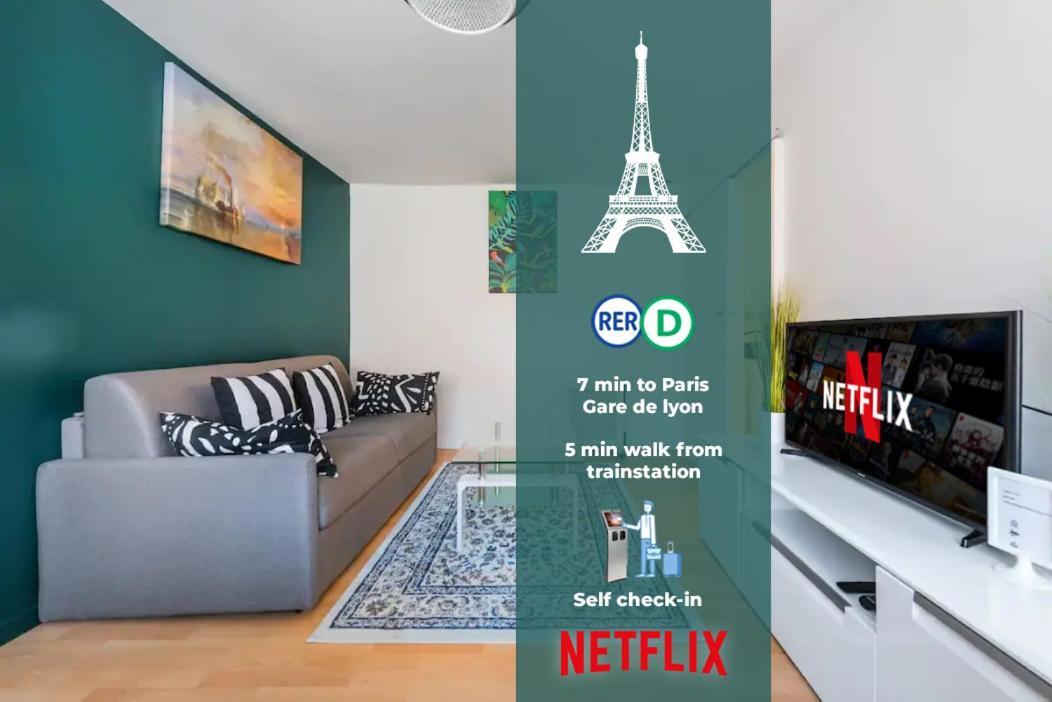 Appartement F2 Paris 12Eme - Gare De Lyon - Orly à Alfortville Extérieur photo
